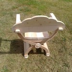 Krzesło obozowe, typ 1, widok z tyłu. - 