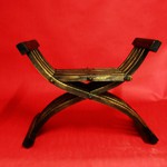 Krzesło składane, bez oparcia. - 