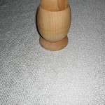 Kubek z drewna jesionowego, zakonserwowany woskiem. - 