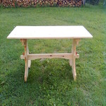 Stół obozowy wykonany z sosny, rozbieralny. - 
