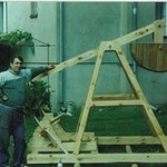 Prace przy trebuszu; 2001 rok. - 