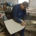 Praca nad tarczą. - 